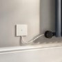 White electriQ 1200W Thermostatic Wi-Fi Heating Element for Electric Radiators Dual-fuel or Towel rail - Plug-In and Hardwired Options