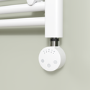 White electriQ 400W Smart Wi-Fi Thermostatic Heating Element for Electric & Dual-Fuel Radiators and Towel Rails – Plug-In or Hardwired