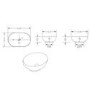 Oval Countertop Basin 410mm - Shell