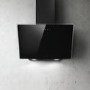 GRADE A3 - Elica SHIRE-60-BLK 60cm Angled Cooker Hood - Black Glass