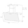 GRADE A3 - Elica SHIRE-60-BLK 60cm Angled Cooker Hood - Black Glass