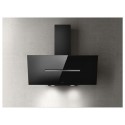 SHY-BLK-90 Elica Shy 90cm Angled Cooker Hood - Black Glass