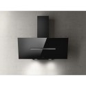 A2/SHY-BLK-90 Refurbished Elica Shy SHY-BLK-90 90cm Angled Cooker Hood Black Glass
