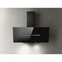 Elica Shy 90cm Angled Cooker Hood - Black Glass Elica Shy 90cm Angled Cooker Hood - Black Glass