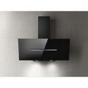 Elica Shy 90cm Angled Cooker Hood - Black Glass