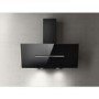 Elica Shy 90cm Angled Cooker Hood - Black Glass