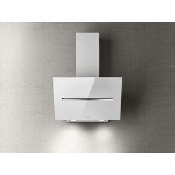 Refurbished Elica Shy SHY-WH-60 60cm Angled Cooker Hood White Glass