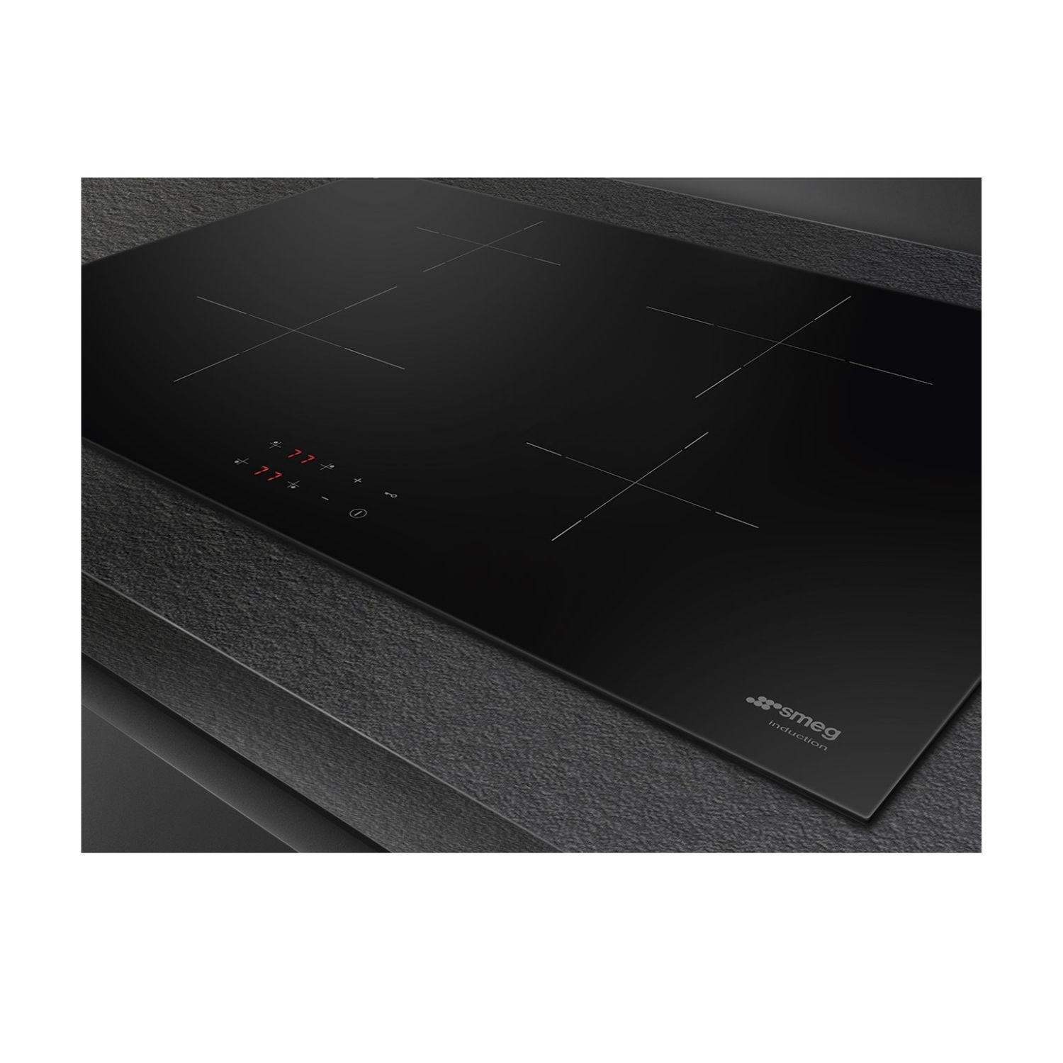 Smeg 75cm 4 Zone Plug & Play Induction Hob SI2741DUK | Appliances Direct