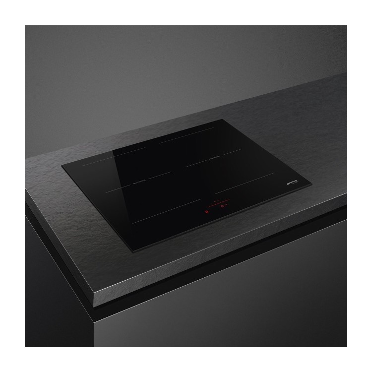 Smeg 60cm 4 Zone Induction Hob - Black