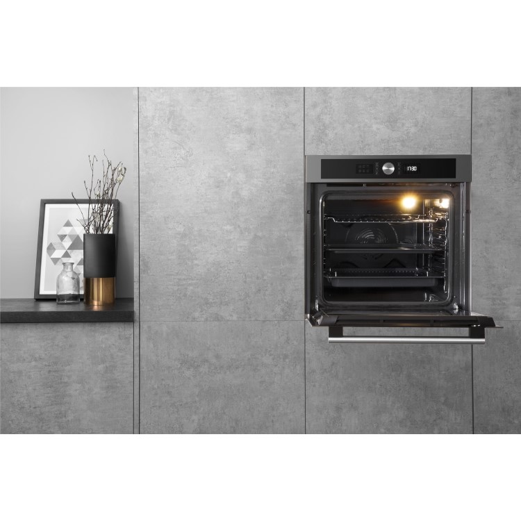 GRADE A2 - Hotpoint SI4854HIX Electric Built-in Single Oven Stainless Steel