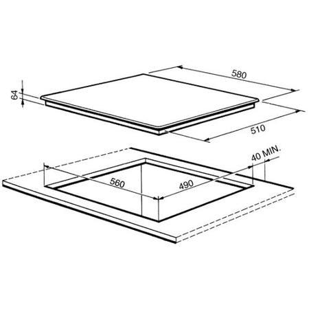 Smeg SI3644D 60cm Frameless Touch Control Induction Hob