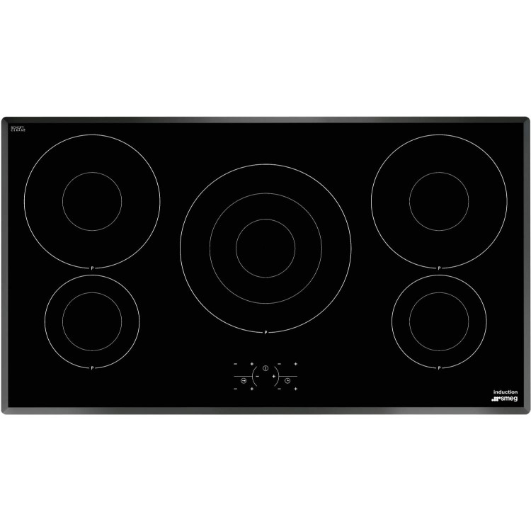 Smeg SI3950B Touch Control Angled Edge Glass 90cm Induction Hob