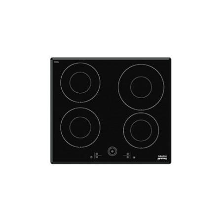 Smeg SI4641CB 60cm 4 Zone Angled Edge Glass Induction Hob with Touch Controls