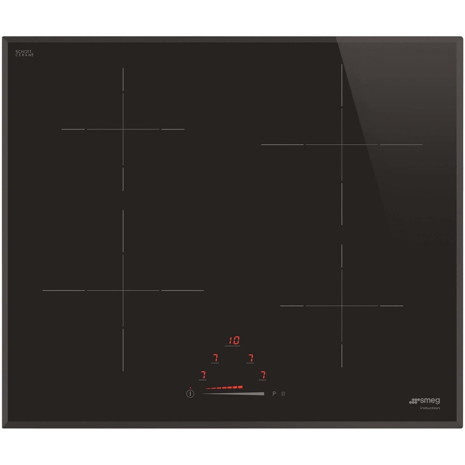 Smeg 60cm 4 Zone Induction Hob with Bevelled Edge