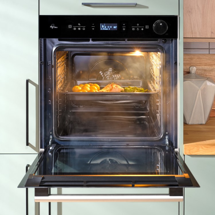 Hotpoint Class 4 SI4S854CBL Air Fry Electric Single Oven with Active