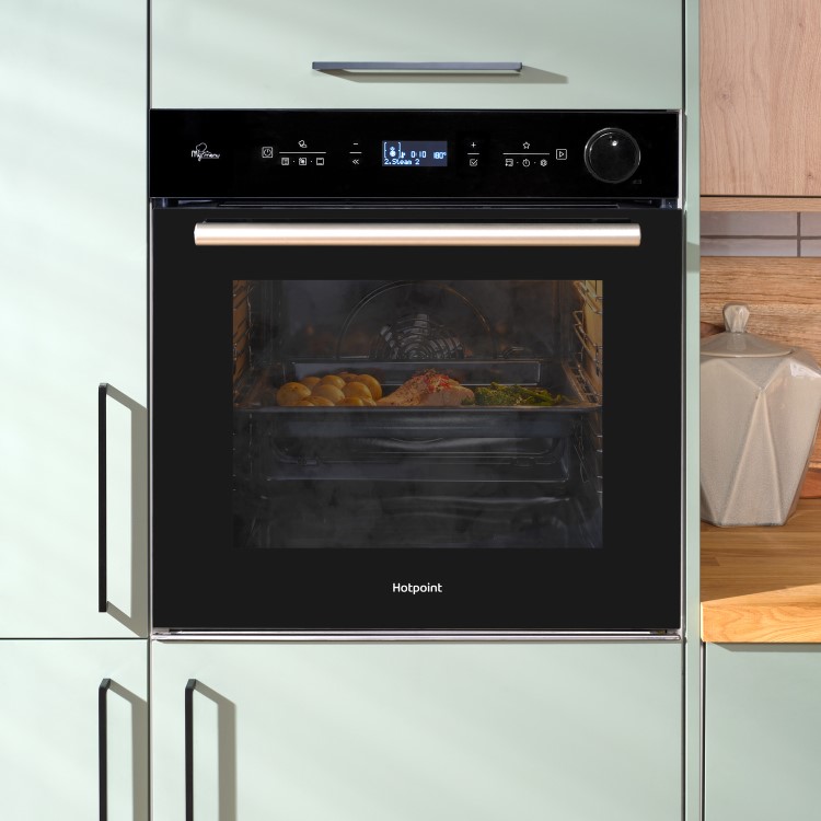 Hotpoint Class 4 SI4S854CBL Air Fry Electric Single Oven with Active