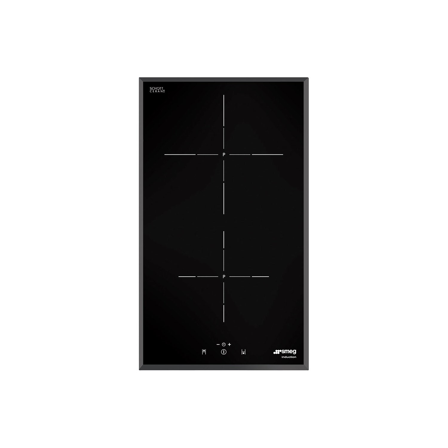 Smeg 30cm 2 Zone Domino Induction Hob with Bevelled Edge