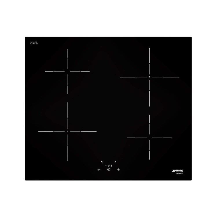 GRADE A1 - Smeg SI5641B Cucina 60cm Straight Edge Glass Induction Hob With Touch Controls