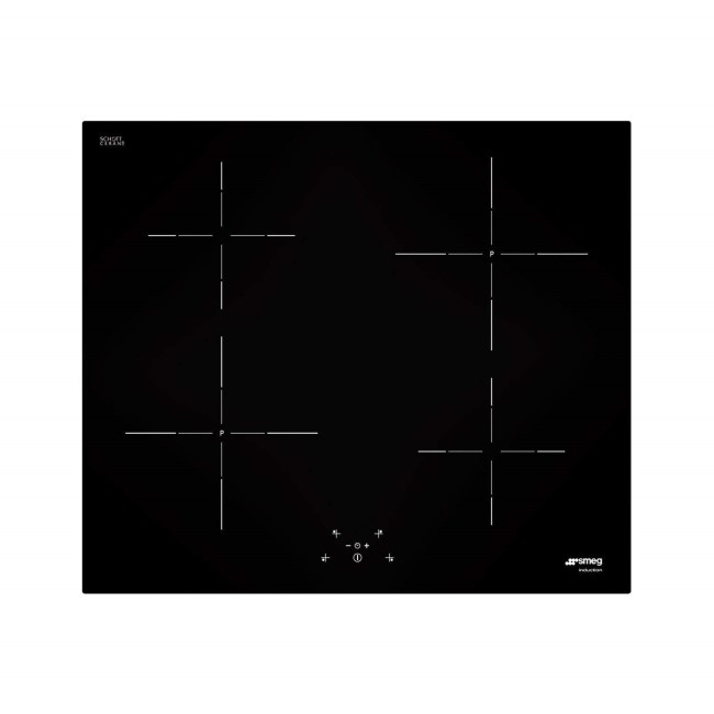Refurbished Smeg Cucina SI5641D 60cm Straight Edge Glass Induction Hob With Touch Controls