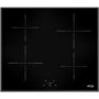 Smeg SI5643B 60cm 4 Zone Angled Edge Glass Induction Hob With Touch Controls