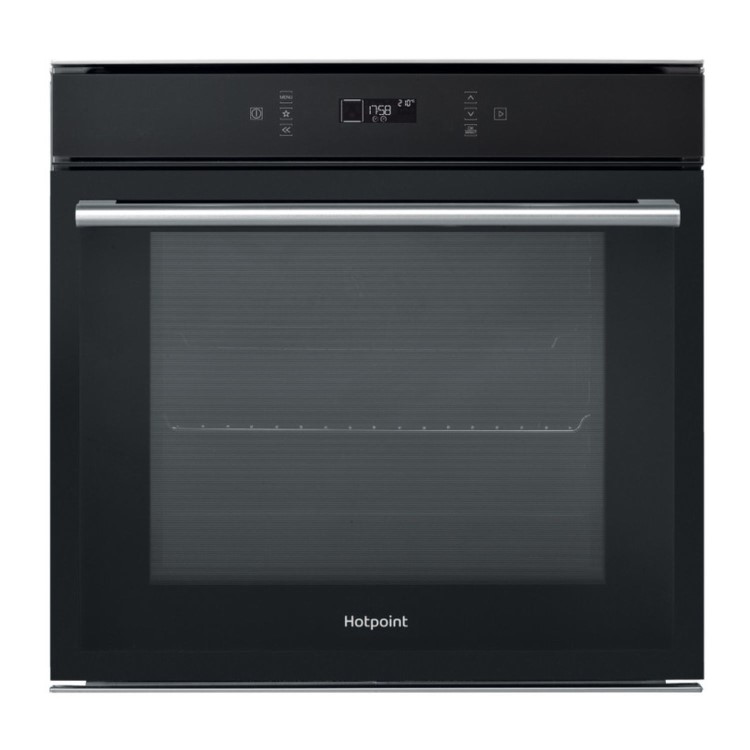 Refurbished Hotpoint SI6871SPBL 60cm Single Built In Electric Oven Black
