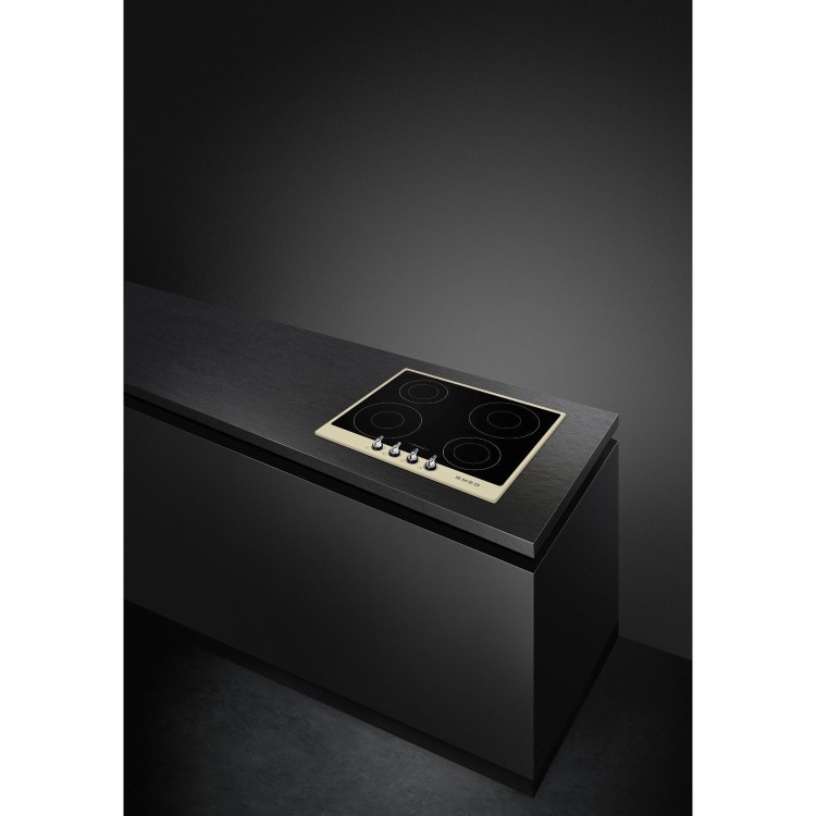 Smeg Victoria 60cm 4 Zone Induction Hob - Cream