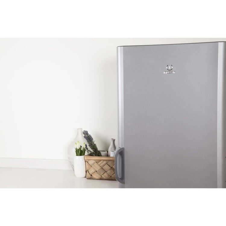 Indesit SIAA12S 175x60cm Freestanding Fridge In Silver