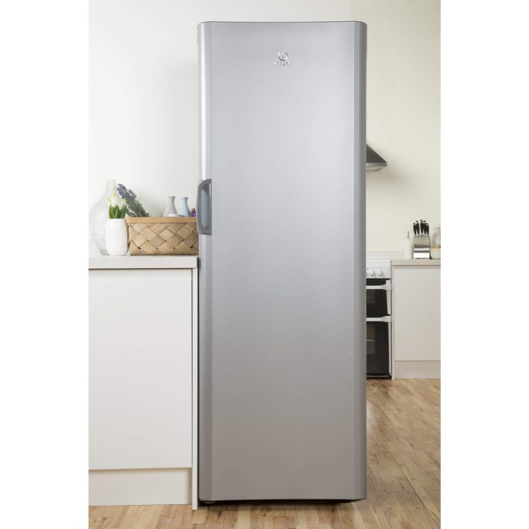 Indesit SIAA12S 175x60cm Freestanding Fridge In Silver