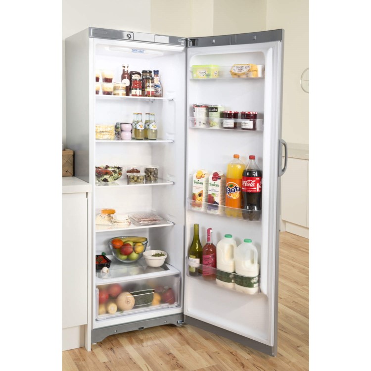 Indesit SIAA12S 175x60cm Freestanding Fridge In Silver