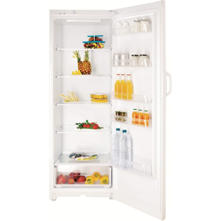 GRADE A1 - Indesit SIAA12 175x60cm Freestanding Fridge - White