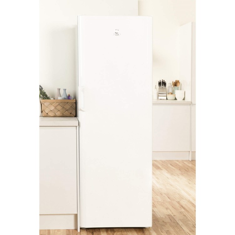 GRADE A1 - Indesit SIAA12 175x60cm Freestanding Fridge - White
