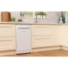 GRADE A1 - Hotpoint SIAL11010P 10 Place Freestanding Slimline Dishwasher - White