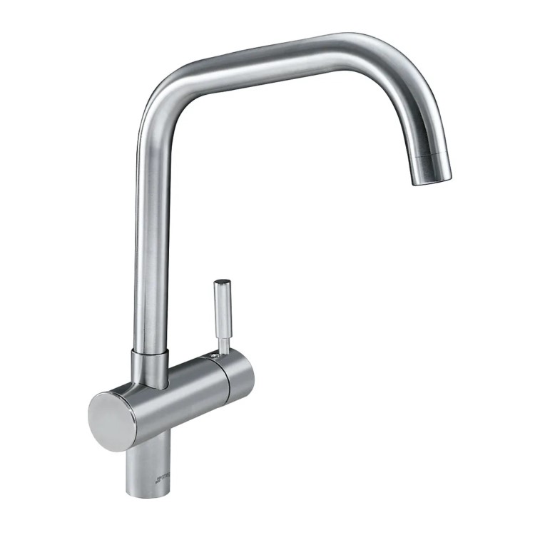 Smeg Brushed Steel Single Lever Mixer Kitchen Tap - Siena