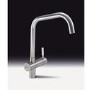 Smeg Brushed Steel Single Lever Mixer Kitchen Tap - Siena