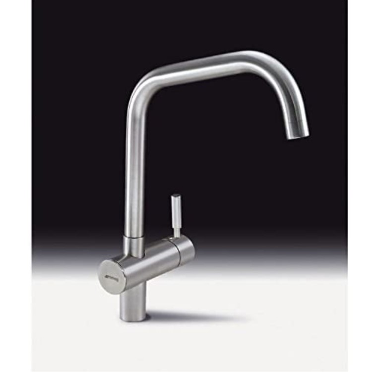 Smeg Brushed Steel Single Lever Mixer Kitchen Tap - Siena