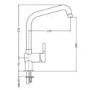Smeg Brushed Steel Single Lever Mixer Kitchen Tap - Siena