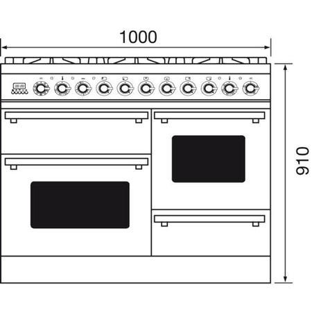 Britannia Ex-display Sigma XG 100cm Electric Range Cooker With Induction Hob - Cream