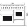 Britannia Ex-display Sigma XG 100cm Electric Range Cooker With Induction Hob - Cream