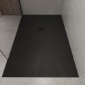SILBL170X80 1700x800mm Rectangular Anti-Slip 27mm Slimline Black Stone Resin Shower Tray – Sileti