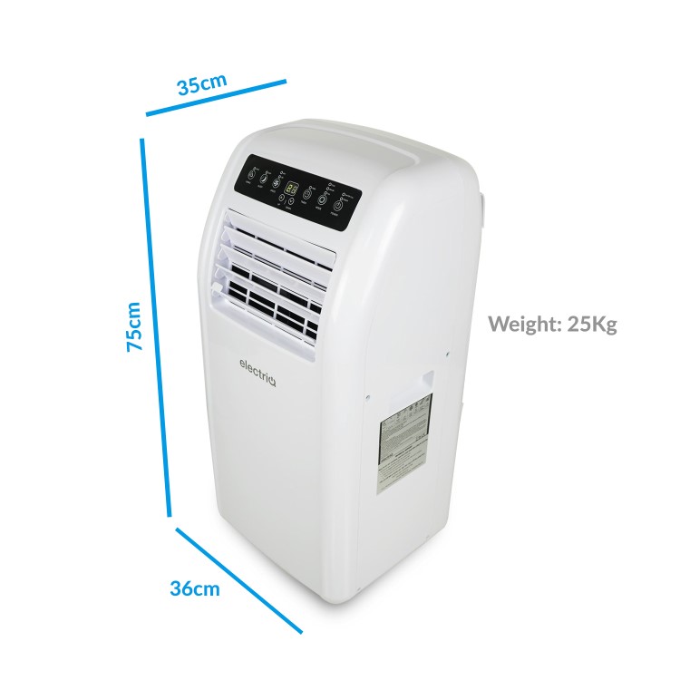 GRADE A3 - electriQ SILENT10 - 9000 BTU Quiet Air Conditioner for rooms up to  25 sqm