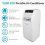 GRADE A3 - electriQ SILENT10 - 9000 BTU Quiet Air Conditioner for rooms up to  25 sqm