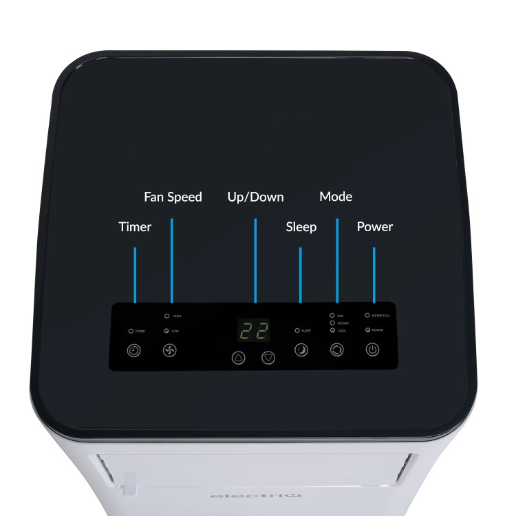 GRADE A3 - electriQ SILENT10  9000 BTU Quiet Air Conditioner for rooms up to  25 sqm