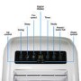 GRADE A3 - electriQ SILENT10 - 9000 BTU Quiet Air Conditioner for rooms up to  25 sqm
