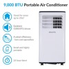 GRADE A3 - electriQ SILENT10  9000 BTU Quiet Air Conditioner for rooms up to  25 sqm