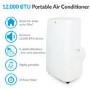 GRADE A3 - electriQ 12000 BTU Quiet Portable Air Conditioner - for rooms up to 30sqm