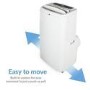 GRADE A2 - electriQ 16000 BTU Quiet Portable Air Conditioner - for large rooms up to 42 sqm