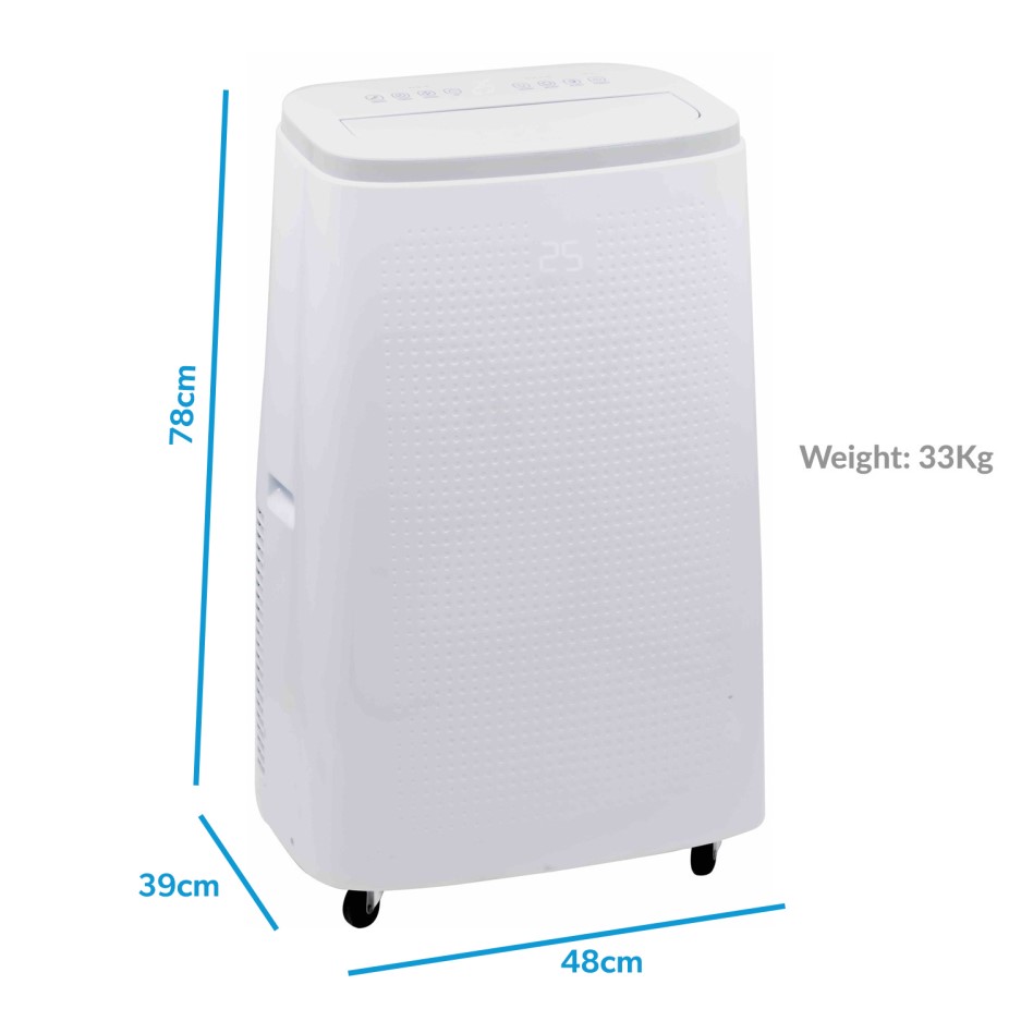 electriQ 16000 BTU Quiet Portable Air Conditioner for large rooms up