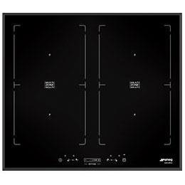 Smeg SIM562B 58cm Touch Control Multizone Angled Edge Black Glass Induction Hob