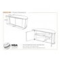 MDA Designs Sirius 850 TV Cabinet in Oak up to 37 inch