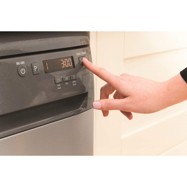 Hotpoint SIUF22111G Freestanding SLimline Dishwasher Graphite